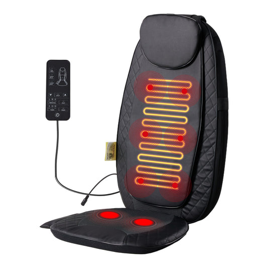 Back Massagers, Vibrating Heating Pad For Back, Massage Chair Pad For Pain Relief Deep Tissue
